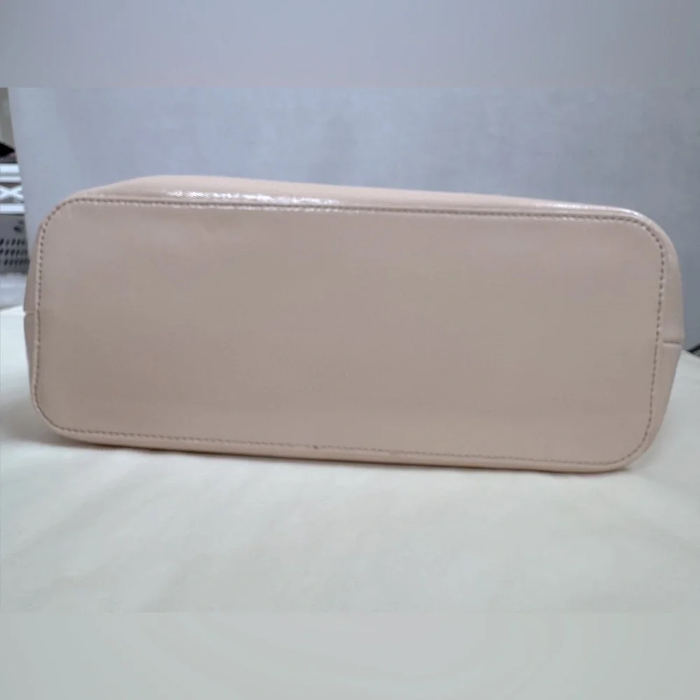 Tory Burch Light Pink Tote Bag EUC Light Oak Charlie Patent Tote Leather